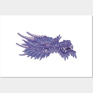 Pastel Goth Dragon Tattoo Design Posters and Art
